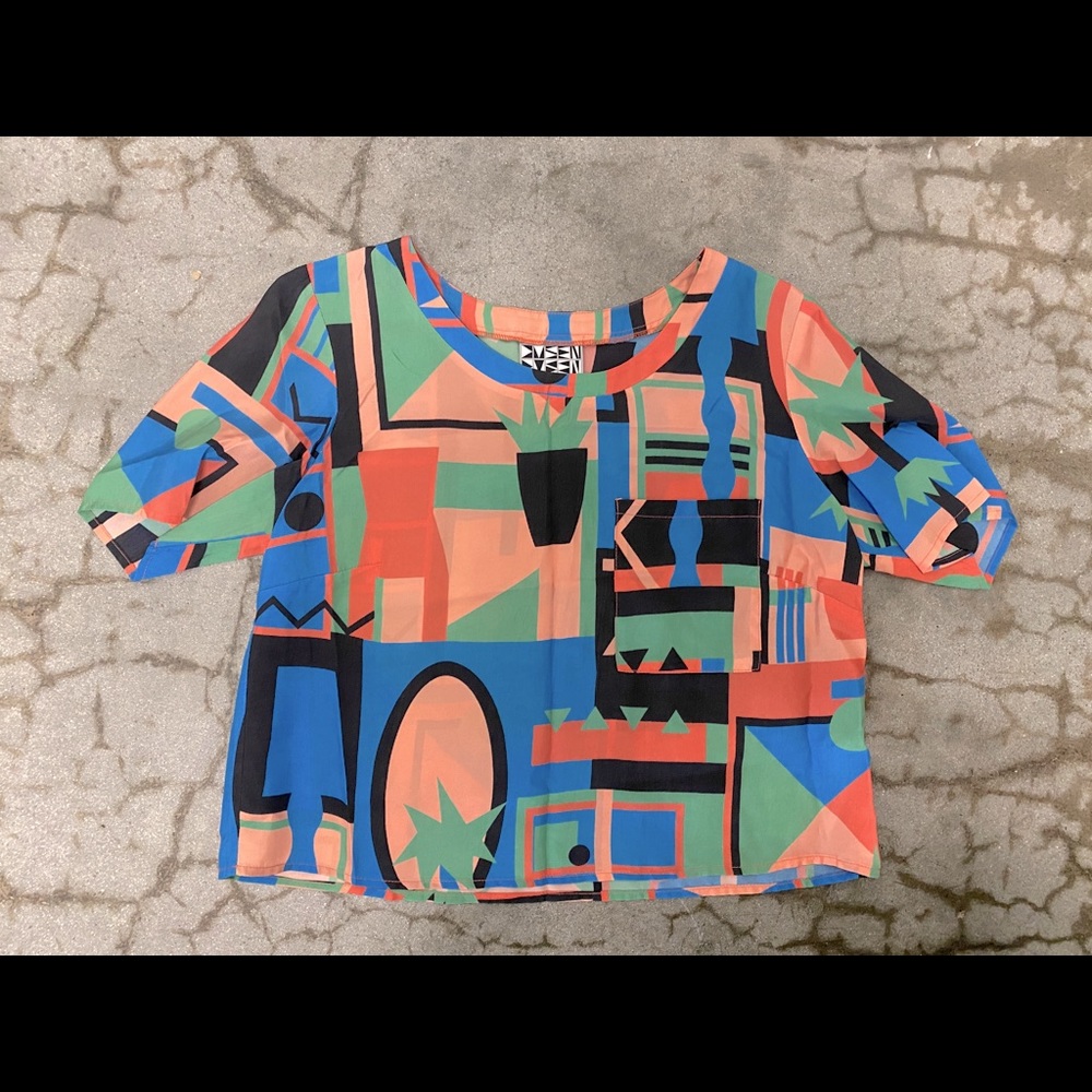 Dusen Dusen Geometric Pattern Top - image 1